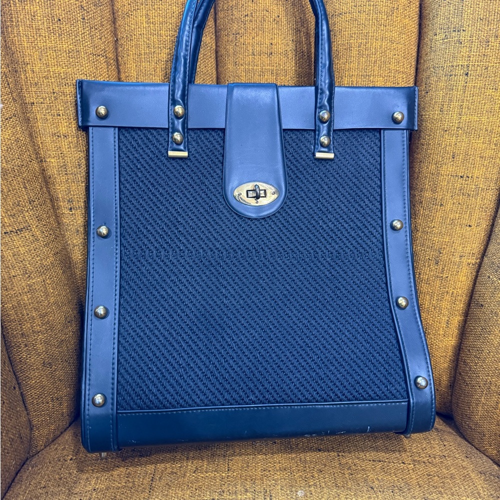 Vintage Black and Gold Tote Bag